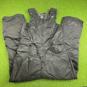 Vintage 90s Arcticwear Mens Arctic Cat Black Snowmobile Bib Overalls Sz M